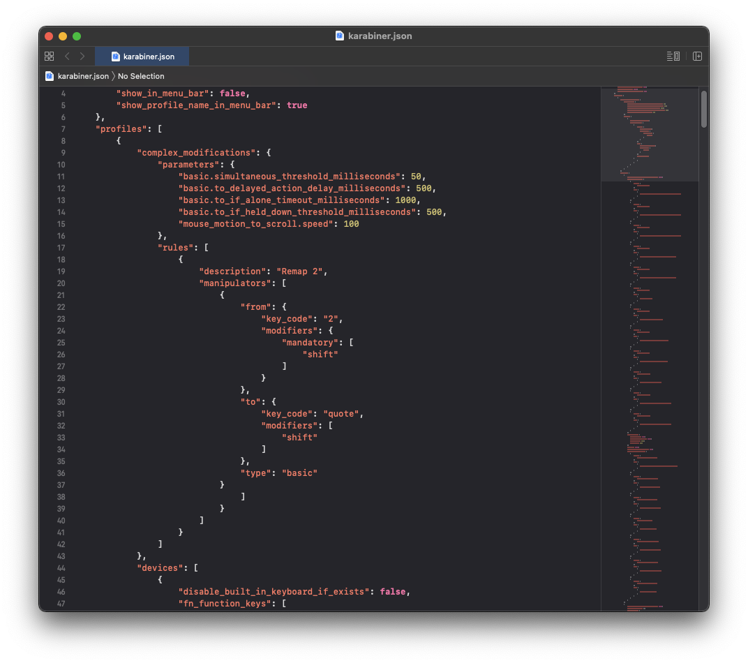 Karabiner JSON File Rules